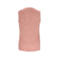thumbnail image 4 of HAiming Womens Winter Fleece Vest Crewneck Sleeveless Open Front Cardigan Fuzzy Warm Jacket with Pocket, 4 of 8