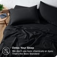 thumbnail image 4 of Bare Home Flannel Sheet Set - 100% Cotton - Deep Pocket - King, Black, 4-Pieces, 4 of 7