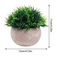 thumbnail image 2 of Artificial Plant Potted Lifelike Round Fake Greenery Plant Faux Plant Decoration, 2 of 10