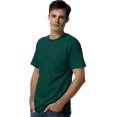 thumbnail image 1 of Hanes TAGLESS Men`s Pocket T-Shirt, S, Deep Forest, 1 of 2