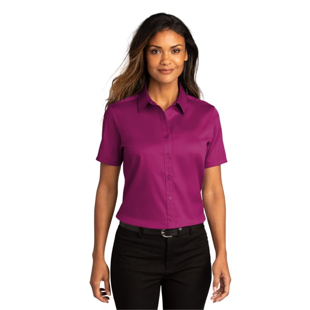 Port Authority Chemise à Manches Courtes SuperPro React Twill pour Femmes - LW809