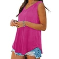 thumbnail image 4 of Womens Tank Tops V-Neck Basic Casual Flowy Summer Sleeveless T-Shirt, 4 of 8