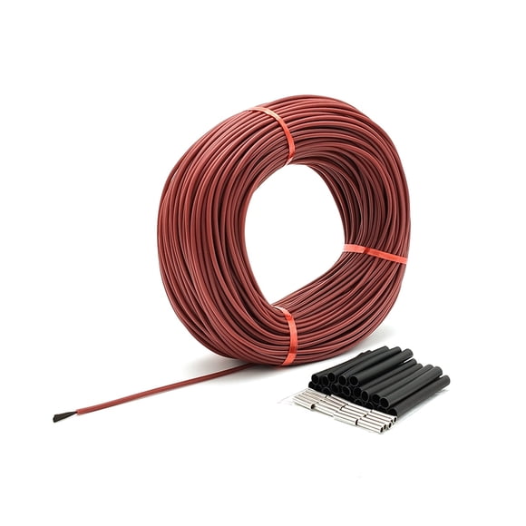 Φ3mm 12K 33 Ohm Heating Wire Conductor High Temperature With Heat Shrink Tubing Copper Tube Energy Efficient for Floor Heating Insulation Board Electric Blanket