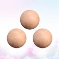 thumbnail image 3 of 3 Pcs Boules de Bois Rondes Forme Naturelle Non Finie Boules de Bois Rondes pour Artisanat Boules de Bois Massif Lisses et Poncées, 3 of 8