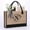 C, variant on TopLLC YOOLIFE Initials Jute Tote Bag And Cosmetic Bag Beach Tote Bag With Zipper Pocket Adjustable Strap Birthday Gift For Women