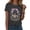 Grey, variant on HUITKMM Cotton T Shirts Women Women's Halloween Graphic Print Short Sleeve T Shirt Casual Round Neck Tee for Summer Party Outfit with Jeans
