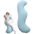 thumbnail image 1 of Pea Pod Body Pillow for Adults, Cooling Body Pillo,Pea Pod Body Pillow for Side Sleeper,  Pea Pods Long Bodys Pillows for Sleeping, Soft and Supportive Pillow for Sleeping, 1 of 7