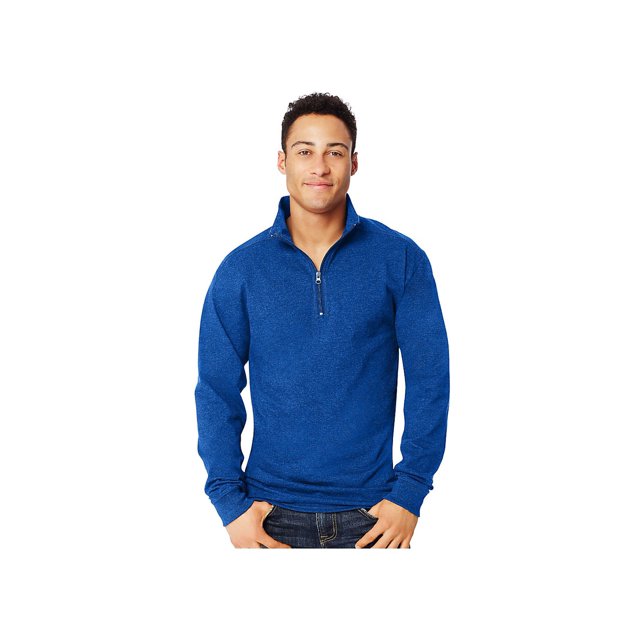 Hanes T-Shirt à Manches Longues 1/4 Zip pour Hommes, Style O5944
