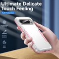 thumbnail image 2 of KOMI for Google Pixel 9 Case, [Shockproof] Military Grade Proof Protection [Fall Prevention] [Anti Fingerprint ] Rugged Protective Phone Case Cover for Google Pixel, White+Pink, 2 of 5