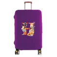 thumbnail image 1 of Travel Luggage Cover Baggage Suitcase Protector Washable Reusable Dustproof Scratch-proof Suitcase Cover Butterfly Print Pattern 8butterfly letter H M, 1 of 6