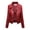 Red, variant on Pisexur Women's Leather Jackets Classic Zip Up Lapel Faux Leather Moto Biker Coat Solid Color Long Sleeve Winter Coats Plus Size Leather Jackets with Pockets M-3XL