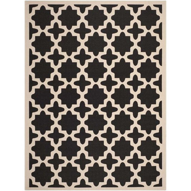 Safavieh Courtyard Black Indoor Outdoor Rug - 8' x 11'