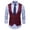 Red, variant on Summer Solid Suit Vest for Men – British Slim Fit Formal for Business Occasions and Evening Wear