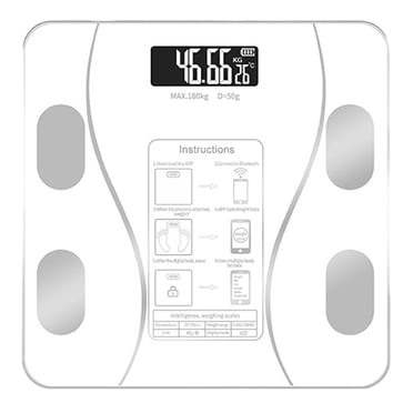 Lksixu Ody Poids et Pourcentage de Stéato Intelligent Précis Numérique Composition Corporelle de Salle de Bain Balance Bluetooth pour Gadgets de Cuisine des Gens