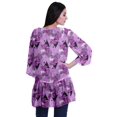 thumbnail image 4 of Moomaya Viscose Georgette Printed Short Shrug Long Sleeves Cardigans For Women, 4 of 5