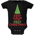 thumbnail image 1 of Reste Calme C'est Mon Premier Noël Cache-Couche Noir pour Bébé, 1 of 1