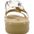 thumbnail image 4 of kozi Sandale Compensée Décontractée Confortable pour Femme, Mocassin à Enfiler OY3132 avec Bande Élastique et Bout Rond Ouvert, Fleur, Taille 9, 4 of 8