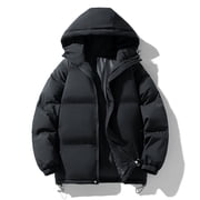 Mceream Quilted Jacket for Women with Hood 2025 Thicken Puffer Jacket Coat Plus Size Warm Coats Fall Winter Fashion Outerwear Chaquetas De Invierno Para Mujer Black M