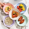 thumbnail image 1 of 10 Pack - Cutlery Set with Food Tray & Snack Bowl - Plastic Serving Plates for Restaurants & Dining Halls, Multi-Purpose Dish Set, JKODE, 1 of 8