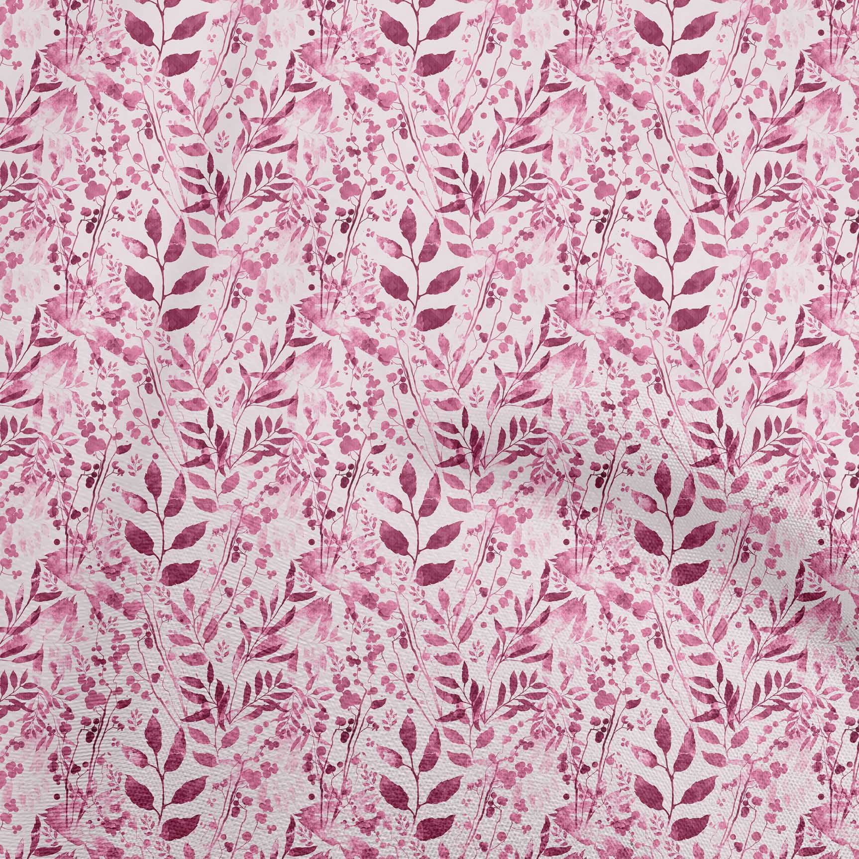 oneOone Cotton Poplin Twill Fuschia Pink Fabric Florals Craft Projects Decor Fabric Printed By The Yard 56 Inch Wide