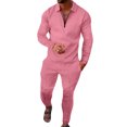 thumbnail image 1 of Innerwin Jogger Sets 2 Pcs Mens Tracksuit Set Sports Two Pieces Casual Sweatshirts+Pant Outfits HCXTZ-7 S, 1 of 2