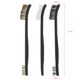 thumbnail image 2 of Qiilu 3pcs Double Ended Wire Brush Set Kit Durable Cleaning Tool Gun Cleaner Accessory,Rifle Cleaning Tool, Double Ended Brass Brushes, 2 of 4
