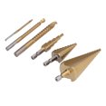 thumbnail image 3 of Saw Drilling Bits, HSS Drill Bit Set High Hardness Wear Resistant  Chip Removal 6Pcs Straight Grooved  For Slotting For Wood, 3 of 8