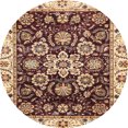 thumbnail image 1 of Ahgly Company Tapis d'Intérieur Ronds Abstraits Rouges Abstraits pour Aire, 7 Pieds Rond, 1 of 6