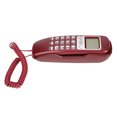 thumbnail image 4 of Corded Phone, Wearable LCD Screen Wired Landline Calendar Display  For Office For Home Red,White,Black, 4 of 8