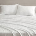 thumbnail image 2 of Martha Stewart Everyday Pima Cotton 600 Thread Count Vine Grey Sheet Set, Double, 2 of 7