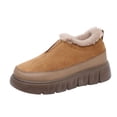 thumbnail image 1 of Wdhugt Fleece Lined Boots For Winter Outdoor Low Heel Flock Material Us Size 8.5 Foot Length 10.04 Inch, 1 of 9
