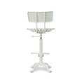 thumbnail image 2 of Carolina Classics Tabouret de Tracteur August avec Dossier en Blanc, 2 of 9
