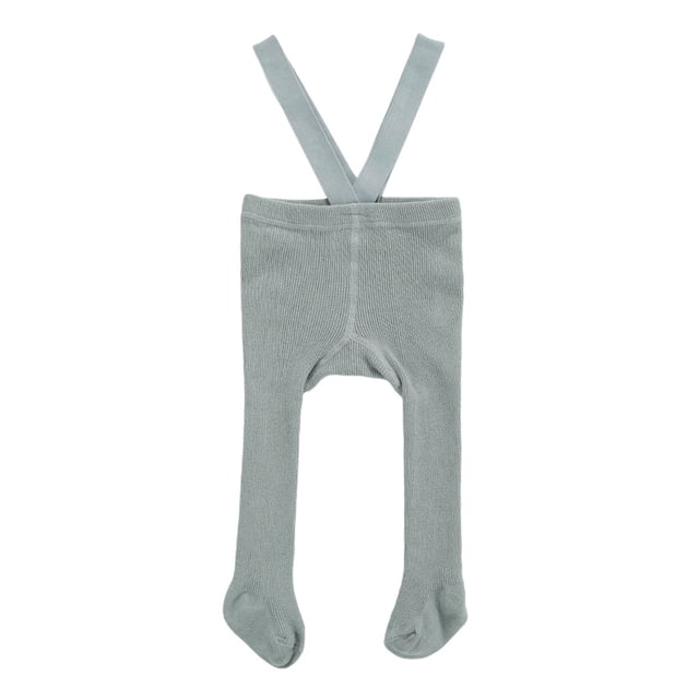 Breathable Baby Girls Solid Color High Waist Suspender Pantyhose