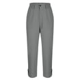 thumbnail image 4 of Wensltd Women Cargo Pants Casual Work Clothes Straight Pants Pockets, 4 of 7