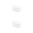 thumbnail image 1 of relayinert Drawer Storage Box Stationery Multi-purpose Cosmetics Sundries Organizer Tray Home Bedroom Kitchen School Classroom Medium Small 2Set, 1 of 6