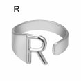 thumbnail image 1 of CUITING Fashion Adjustable Initial Alphabet Letter A-Z Ring Finger Rings Women Jewellery-Silver C, 1 of 9