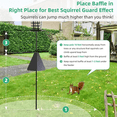 thumbnail image 5 of Squirrel Proof Bird Feeder Baffle Guard Squirrel Flapper Bird Feeder with Anti-Theft Rotation Hanging Bird Feeder Combo, 5 of 5