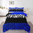 thumbnail image 2 of Erosebridal Zebra Leopard Print Comforter Sets Full Size, Rectangle Geometric Comforters & Duvets, Animal Decorative, Breathable, 2 of 7