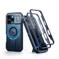 thumbnail image 1 of Dexnor for iPhone 16 Pro Case with Slide Camera Cover & Adjustable Kickstand & Built-in Screen Protector, Compatible with MagSafe Shockproof Bumper Cases Heavy-Duty Magnetic Protective Cover, Blue, 1 of 7