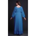 thumbnail image 4 of Bimba Robe Maxi à Manches Longues pour Femmes en Georgette Mousse Imprimée d'Oiseau Pic-Bois, Taille Élastique - Grande, 4 of 5