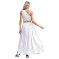 thumbnail image 2 of Aislor Robe de Danse de Louange pour Femmes Sans Manches Maxi Robe Superposition en Mousseline Costume de Culte d'Église Tunique Adulte Blanc TG, 2 of 7