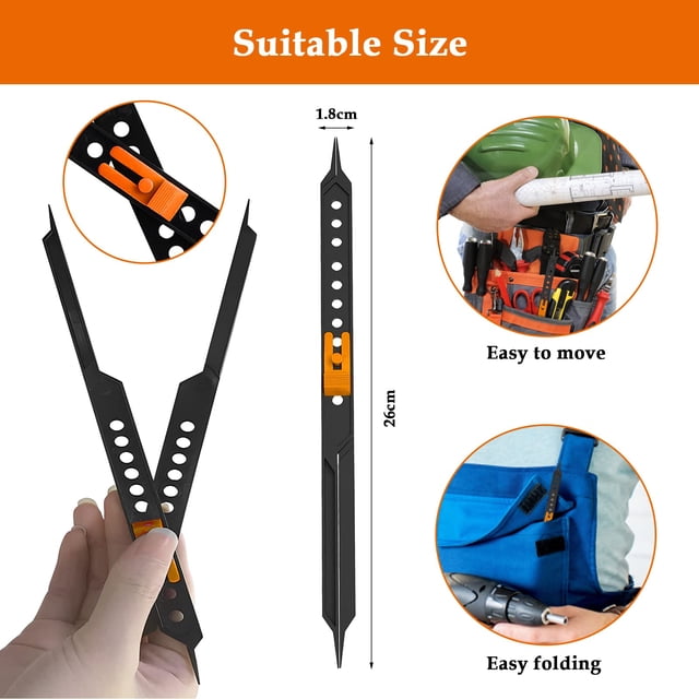 ZheElen Plastic Adjustable Scale Divider for Ultimate Tool For Architects And Engineers Portable 1Set