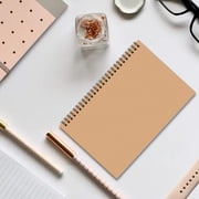 Fwttom Note Book, A5 Kraft Paper Notebook Student Ordinary Exercise Book Environmentally Friendly Kraft Paper Horizontal Line Notebook