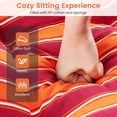 thumbnail image 2 of Gymax 73'' Lounge Chaise Cushion Padded Recliner Cushion Orange, 2 of 6