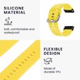thumbnail image 4 of 26mm Silicone Watch Strap, Flexible Adjusted Replacement Wristband Strap, 4 of 8