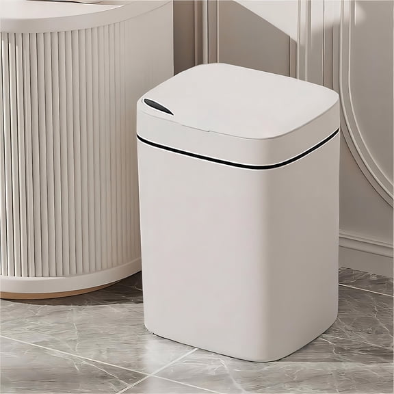 Yhmxh Poubelle-Poubelle Poubelle de Cuisine Poubelle Intelligente Sans Contact Poubelle de Salle de Bain 2,6 Gallons Poubelle Automatique à Capteur de Mouvement avec Couvercle Étanche Étroite Petite Poubelle Poubelle à Capteur