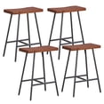 thumbnail image 1 of Gymax Tabouret de Bar à Siège Selle, Ensemble de 4 Tabourets de Comptoir avec Surface de Siège Incurvée, 1 of 10