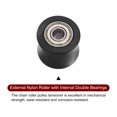 thumbnail image 4 of Unique Bargains 8mm Chain Roller Pulley Tensioner Wheel Guide Concave Type for Bike Sliding Door Black, 4 of 6