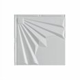 thumbnail image 2 of Fasade Art Deco Gloss White Ceiling Tile Sample, 12" x 12", random sample, no overlap, 2 of 3