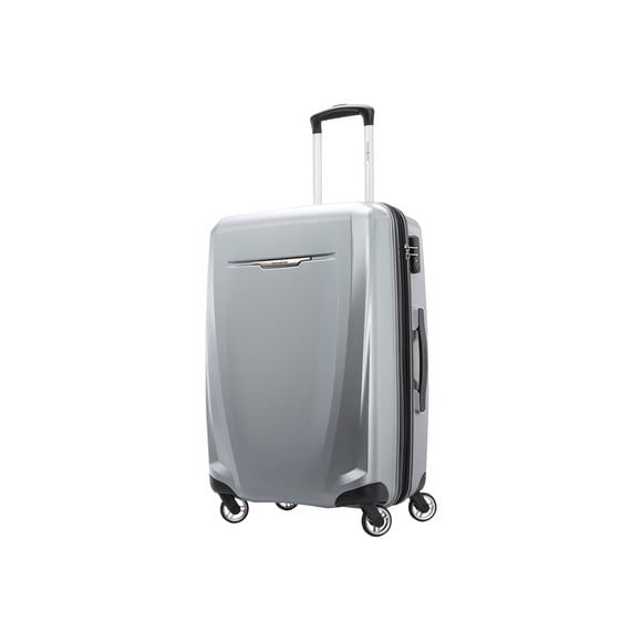 Samsonite Winfield 3 DLX - Spinner 25" - hardside - 100% polycarbonate - silver